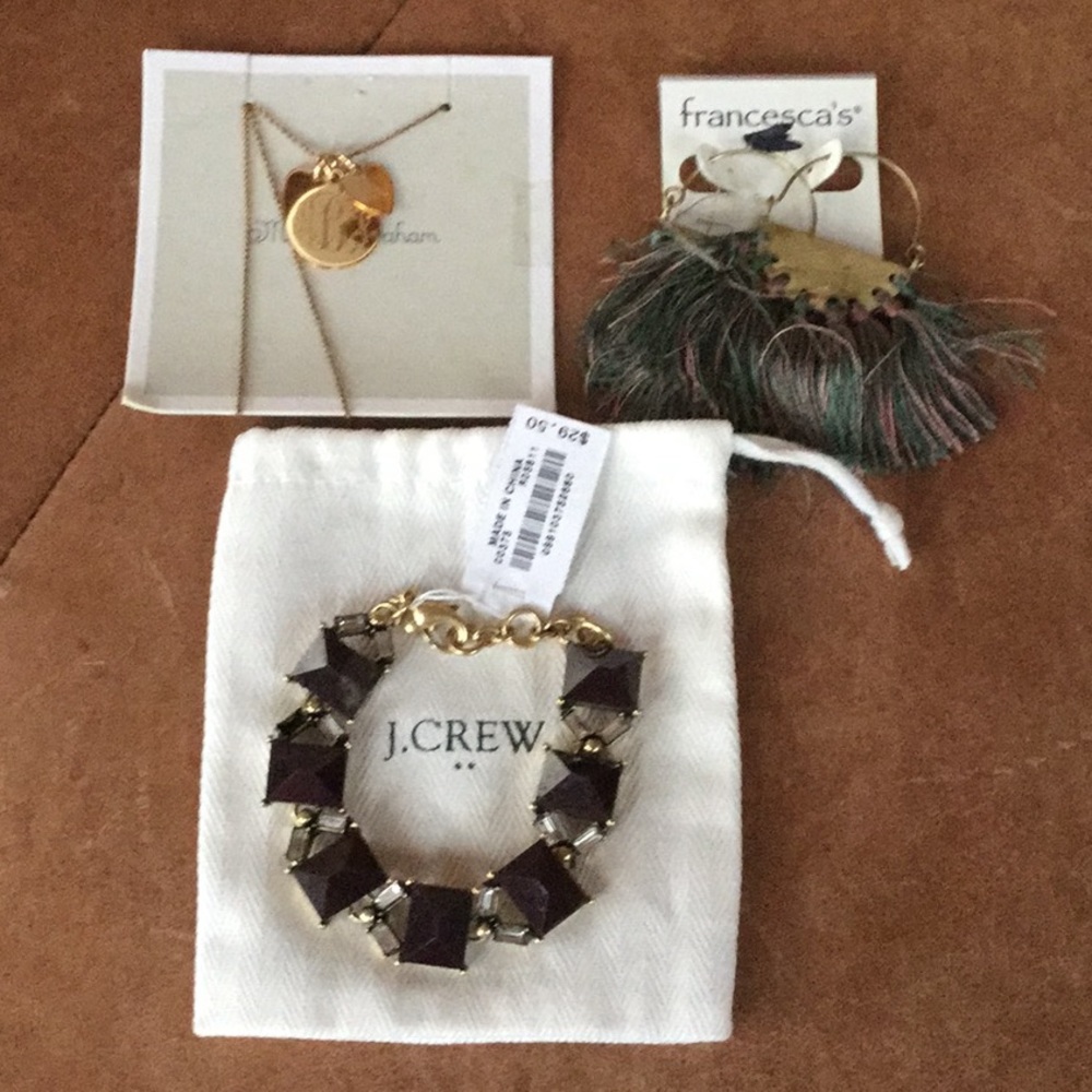 NWT jewelry lot from J crew. Pottery barn, Francesca’s . - do not buy